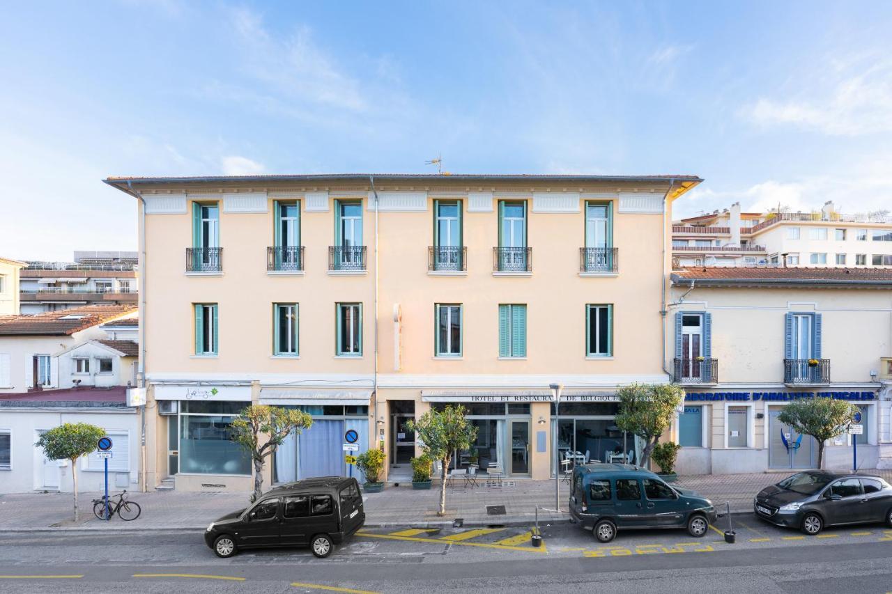 Hotel De Belgique A Menton Bagian luar foto