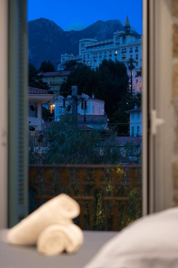 Hotel De Belgique A Menton Bagian luar foto
