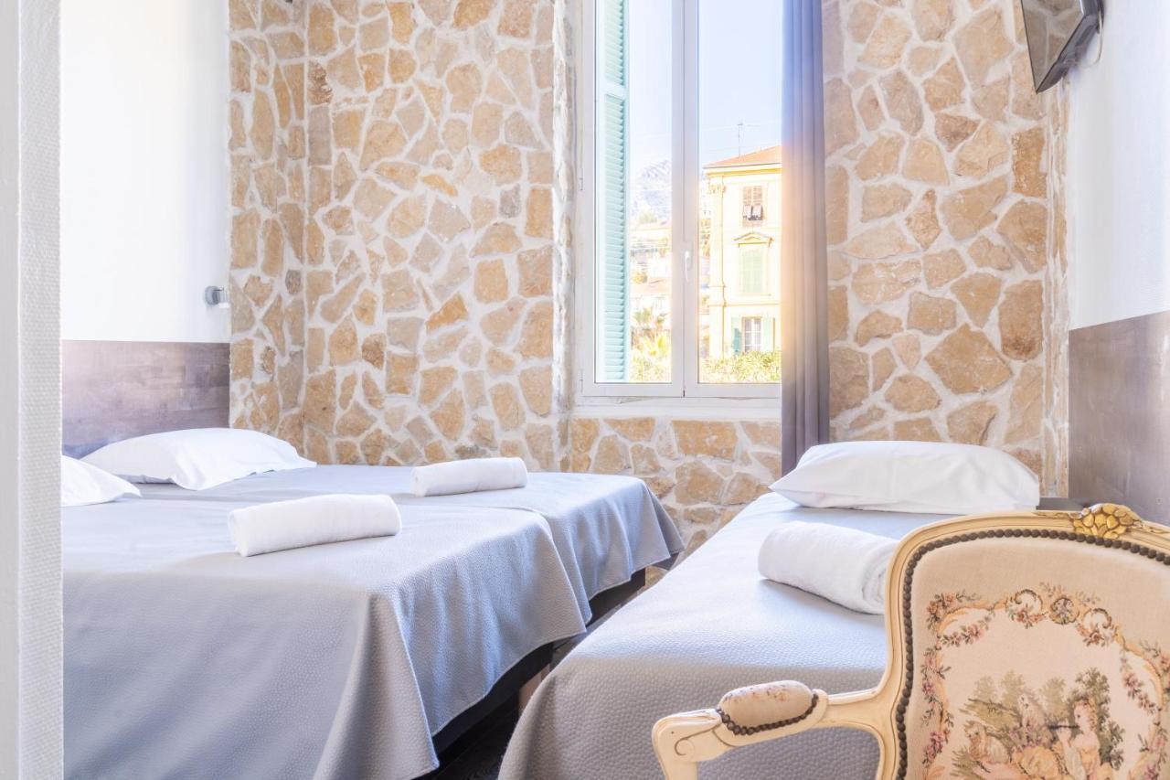 Hotel De Belgique A Menton Bagian luar foto