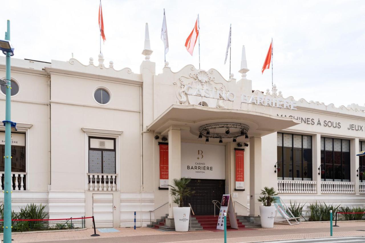 Hotel De Belgique A Menton Bagian luar foto